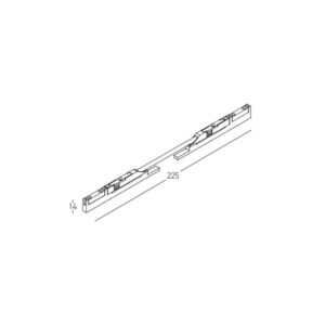 Гъвкав захранващ конектор за магнитна шина 5mm Zambelis 2510-W, бял