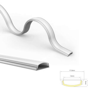 Гъвкав алуминиев профил за LED ленти ACA Lighting P114NU