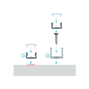 Алуминиев профил за LED ленти три метра Lumines Lighting 10-0013-30 type A