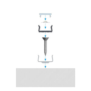 Алуминиев профил за LED ленти Lumines Lighting 10-1359-20 Type Atom Anthracite lacquered