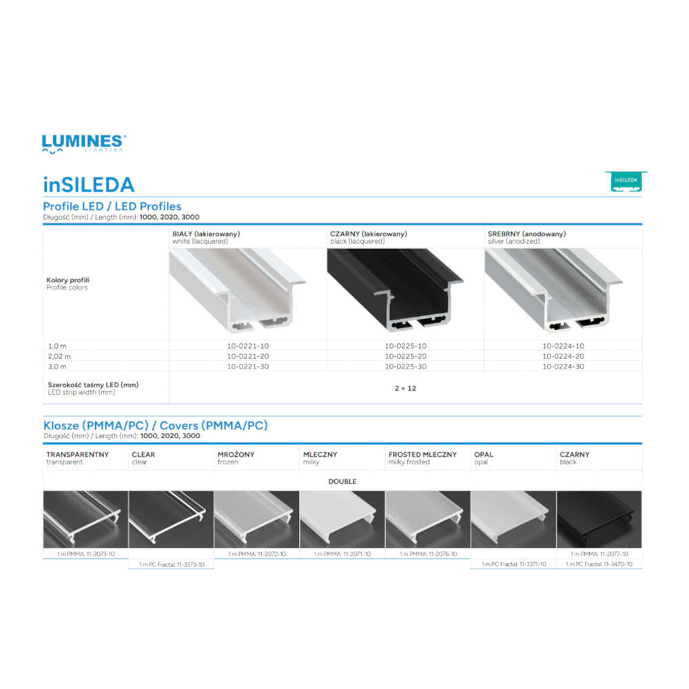 Алуминиев профил за вграждане Lumines Lighting In Sileda 10-0225-20 - Image 4