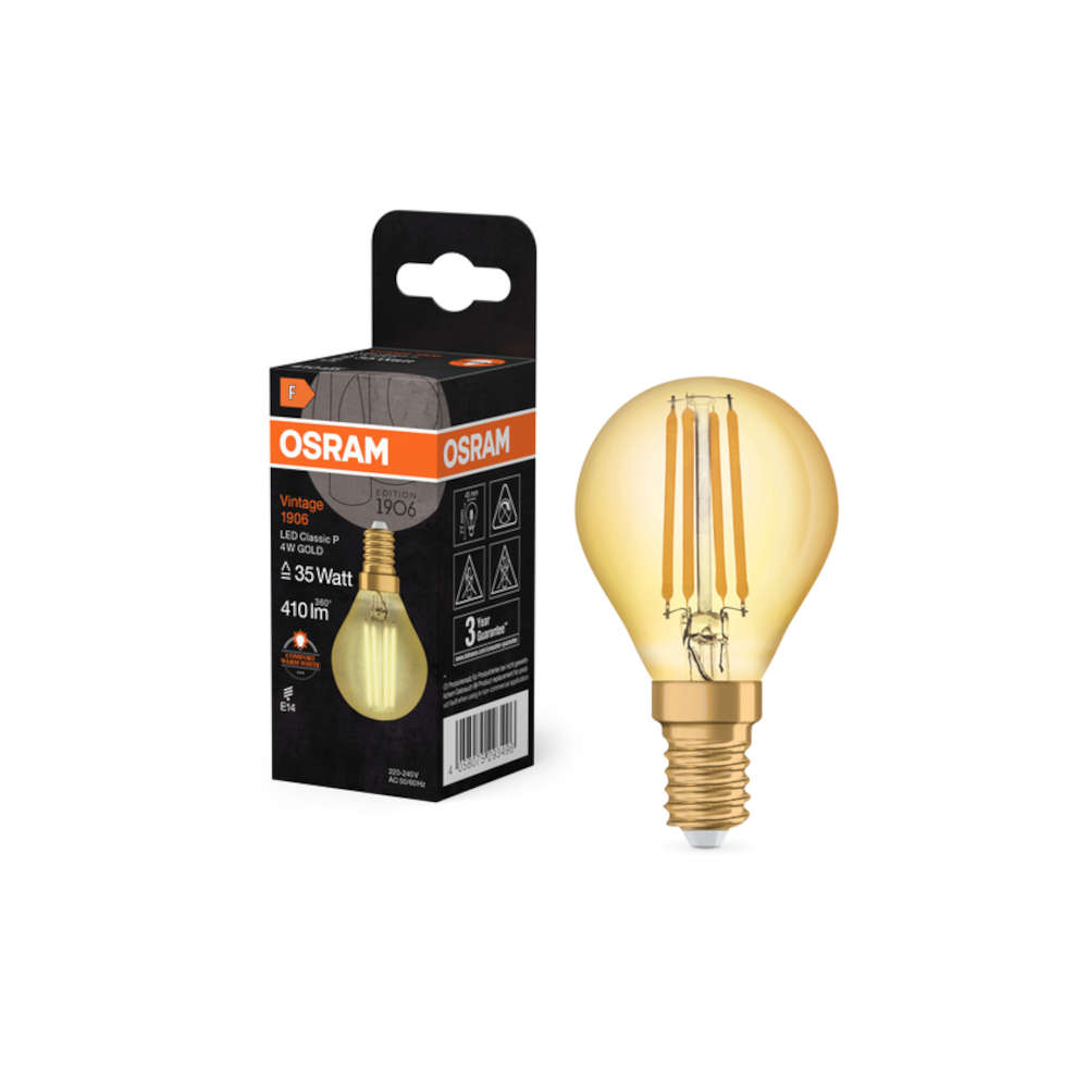 Винтидж LED крушка E14 220V 4W 410lm 2400K Osram 4058075293496 - Image 2