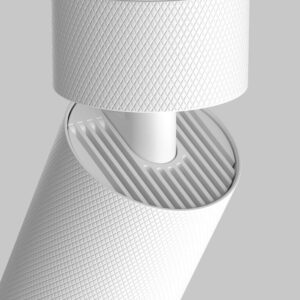 Бял спот за монтаж на таван Maytoni Artisan C082CL-01-GU10-W с релефна повърхност и ротация - детайлен изглед