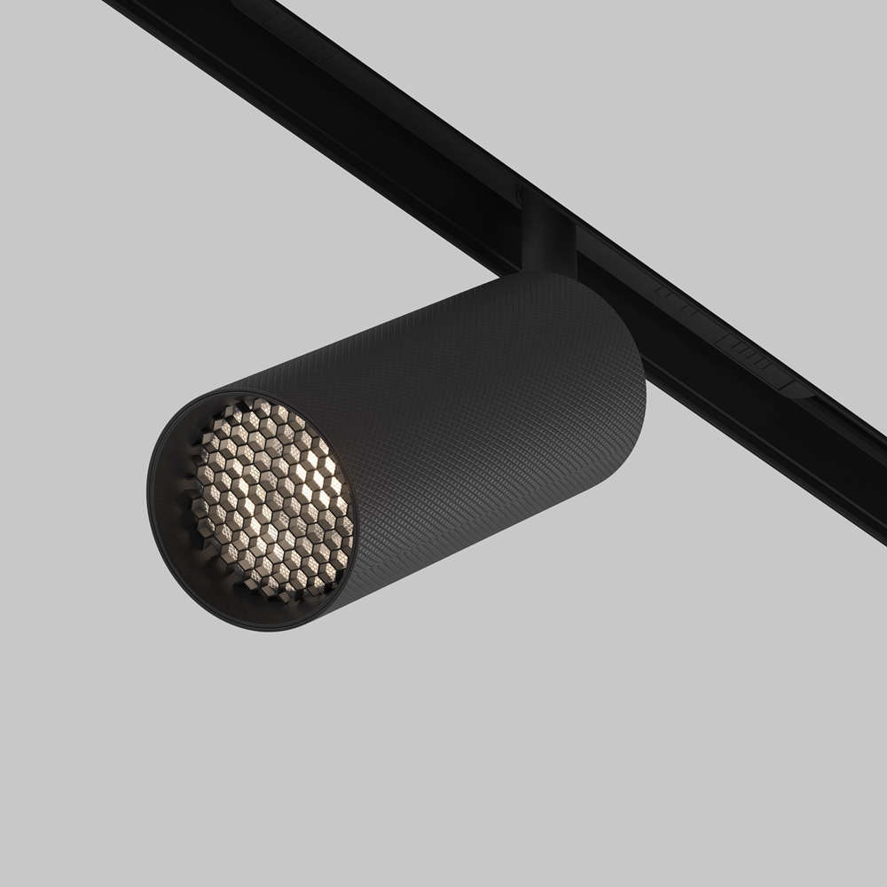 Магнитен прожектор Maytoni Artisan TR097-2-12W4K-M-BB за магнитна шина EXILITY 23 мм с опционален филтър Honeycomb против заслепяване