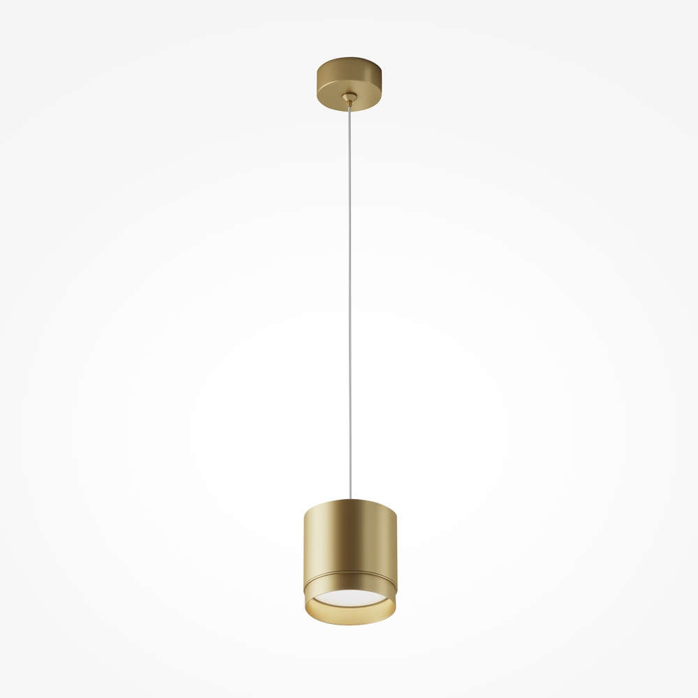 Пендел Maytoni Polar P088PL-GX53-MG в мат злато с цилиндрично тяло за лампа GX53