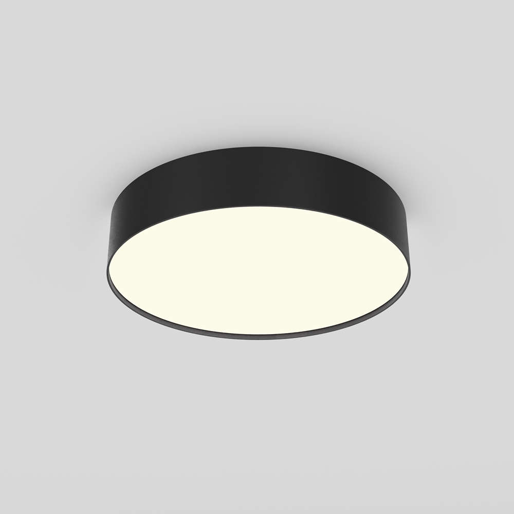 LED плафон за таван Maytoni Zon C032CL-36W3K-RD-B 36W 3000K Ø30см черен кръг