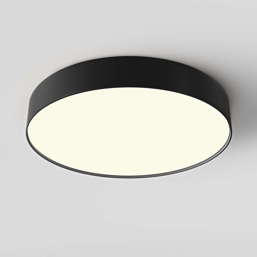LED плафон за таван Maytoni Zon C032CL-45W3K-RD-B 45W 3000K Ø40см черен