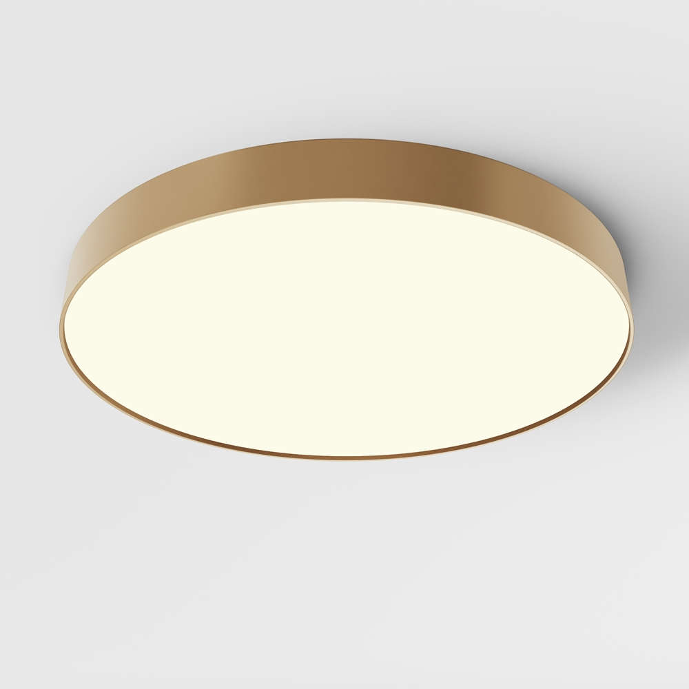 LED плафон за таван Maytoni Zon C032CL-90W3K-RD-MG 90W 3000K Ø60см мат злато