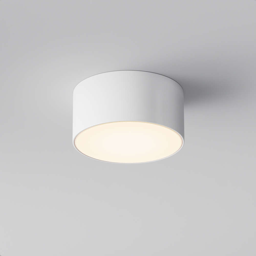 Влагозащитен LED плафон Maytoni Zon IP O430CL-L15W3K 15W Ø12см бял кръг