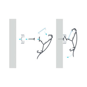 Алуминиев профил за LED лента за стена с измазване, 3 метра Lumines Lighting 10-0424-30 Type Conva