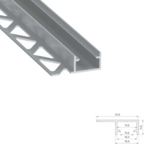 Алуминиев профил за LED ленти Lumines Lighting Fino 10-1564-30, 3 метра, за вграждане в под и стени