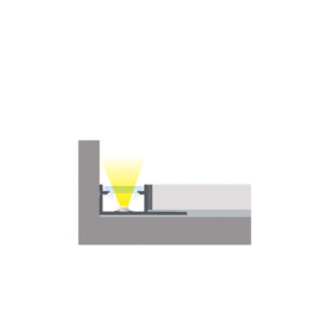 Алуминиев профил за LED ленти Lumines Lighting Fino 10-1564-30, 3 метра, за вграждане в под и стени