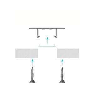 Алуминиев профил за LED лента 3 метра Lumines Lighting 10-0885-30 Type Plato black lacquered