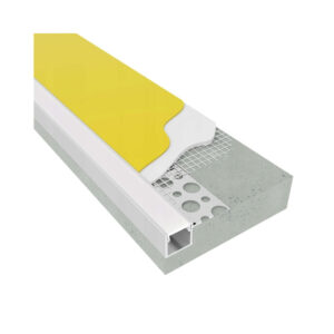 Алуминиев профил за LED ленти, краен за гипсокартон, 2 метра LVT 9582