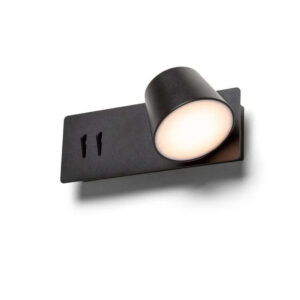 LED аплик 4+6W 3000К 735lm с двоен ключ Rendl Light Studio AMADEUS Black R14522