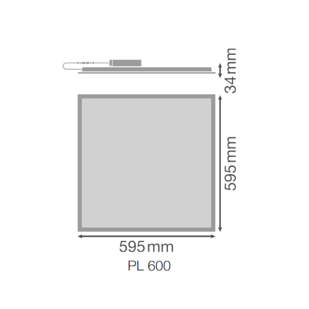 LED панел за вграждане 600x600 35W 3850 lm 3000-4000К UGR19 DALI 2 Ledvance 4099854206603 - Image 4