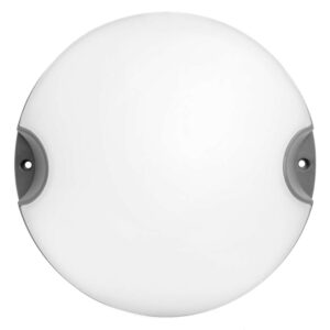 LED влагозащитен плафон LBHD1140GR 11W, неутрална светлина, сив цвят, кръгла форма.