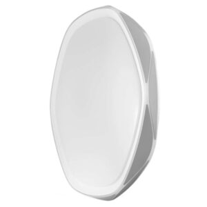 Кръгъл LED плафон Ultralux SPL6B72RC Paris, сив цвят, с дистанционно управление и смяна на цветна температура.