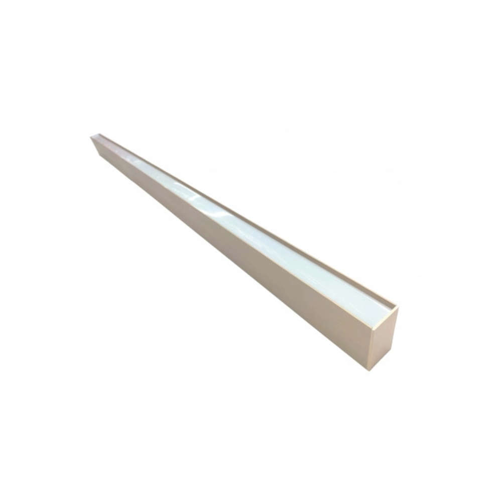 LED линейно осветително тяло за офис цвят шампанско 38W CCT 2800-4500-6000K 3800lm поликарбонат 1200x35x70 mm OPT-16775