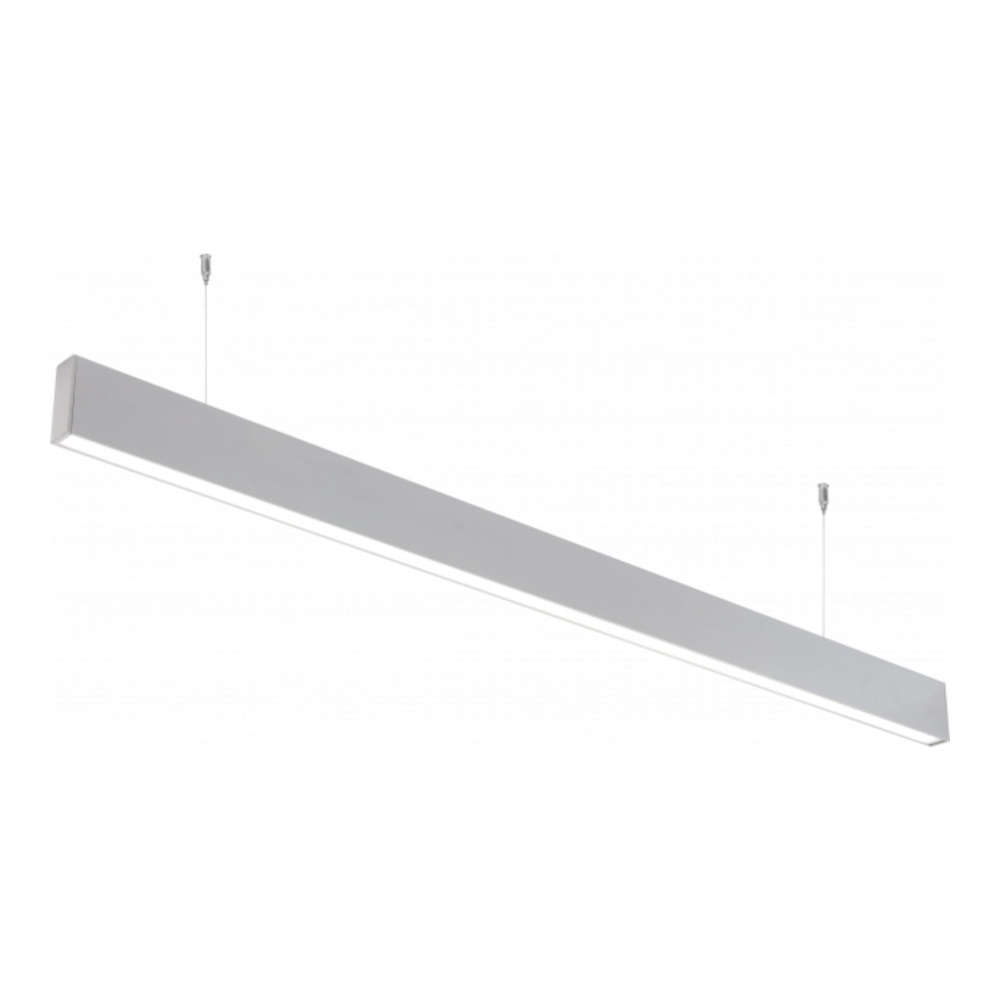 LED линейно осветително тяло за офис висящо сиво 50W 4000K Up/Down 1000/4000lm алуминий 1185x28x68 mm OPT-5384