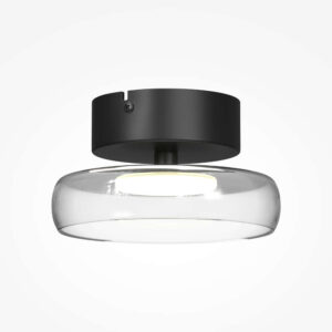 Плафон Maytoni Float с прозрачен стъклен абажур и LED светлина 13W 3000K