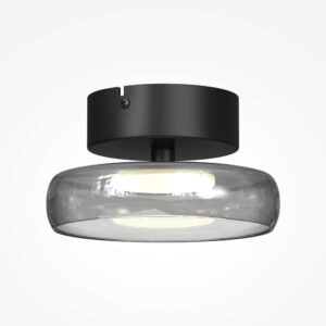 Плафон Maytoni Float с опушен стъклен абажур и LED светлина 13W 3000K