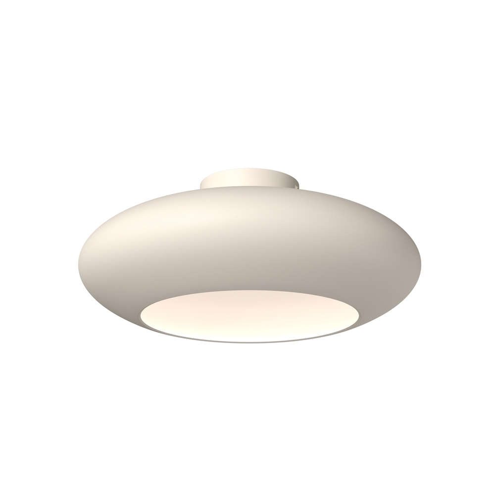 Таванна лампа Maytoni Aros MOD507CL-L12WK бяла LED 12W 3000K Ø40 см алуминиев корпус с форма на диск за осветление над маса или кухненски остров