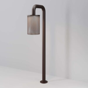 Градинска лампа Maytoni Latticea с плетен абажур, LED 6W 3000K и IP65 защита за двор или градинска пътека