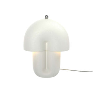 LED настолна лампа Maytoni Hope White Shagreen от бяла керамика с форма на гъба, 14W 3000K, димируема със сензорно управление