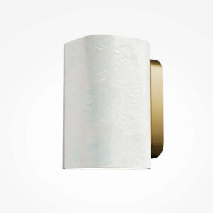 Аплик за стена Maytoni Maris MOD499WL-01G бял с Capiz абажур и златна основа изгасен