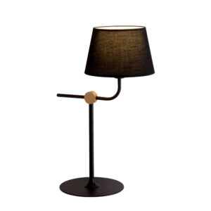 Настолна лампа Viokef Harvey 4221500 фасунга Е27, метално тяло и абажур от текстил
