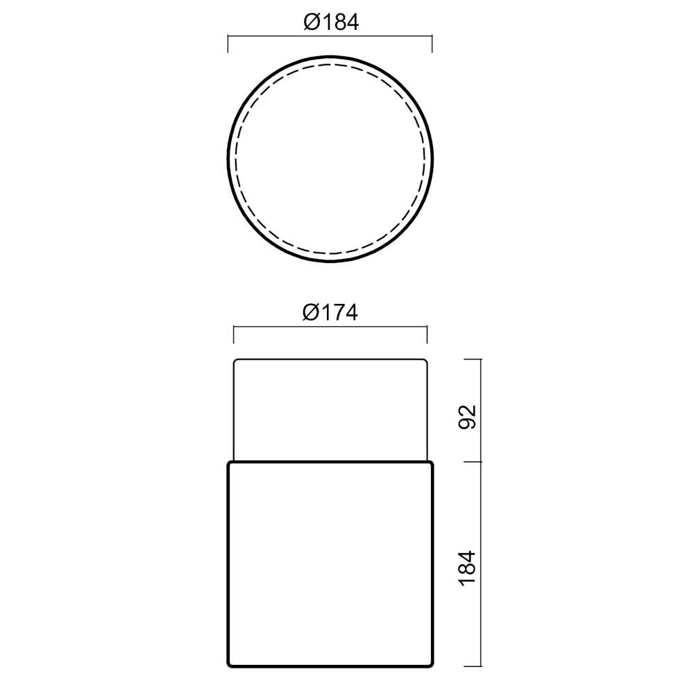 Стъклен плафон IP44 Triplex Opal с бяла метална основа фасунга Е27 ALKOR D3 Osmont ALK52169 - Image 2