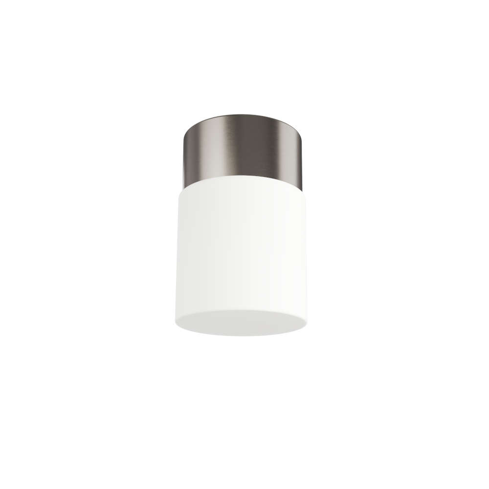 Стъклен плафон IP44 Triplex Opal метална основа полиран месинг фасунга Е27 ALKOR D3 Osmont ALK52173