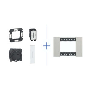 Декоративна рамка BTicino Living Now 2 модула ICE | Лед KA4802DW