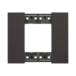 Декоративна рамка BTicino Living Now KA4802KG BLACK | Черна, материал технополимер, 2 модула