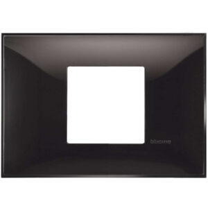 BTicino Classia декоративна рамка 2 модула черна гланц италиански стандарт