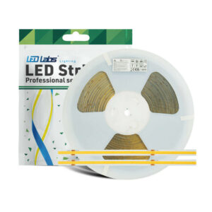 Технически характеристики на LED лента COB 24V 4000K неутрална светлина 8W/m 760 lm/m CRI90 IP20