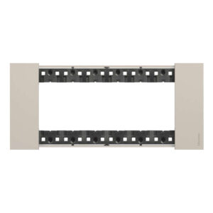 Декоративна рамка BTicino Living Now KA4806KM SAND | Крем, 6 модула италиански стандарт технополимер