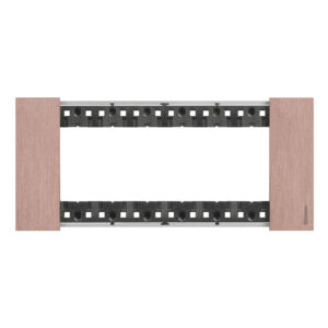 Декоративна рамка BTicino Living Now KA4806ZM COPPER | Мед, метален топъл финиш, 6 модула италиански стандарт