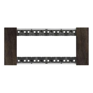 Декоративна рамка BTicino Living Now KA4806LG WALNUT | Орех, естествен дървен финиш, 6 модула италиански стандарт