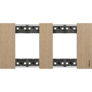 Декоративна рамка BTicino Living Now KA4802M2LM OAK дъб 2x2 модула за 2 позиции Ø71 мм