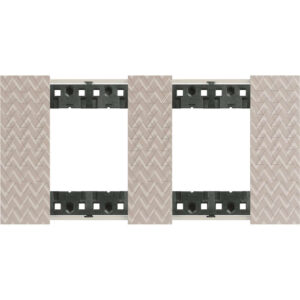 Декоративна рамка BTicino Living Now KA4802M2MM OPTIC илюзия 2x2 модула за 2 позиции Ø71 мм