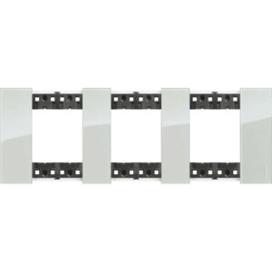 Декоративна рамка BTicino Living Now KA4802M3DA SKY небе 3x2 модула за 3 позиции Ø71 мм, немски стандарт.