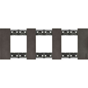 Декоративна рамка BTicino Living Now KA4802M3NG SPACE космос 3x2 модула за 3 позиции Ø71 мм