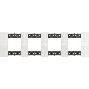 Декоративна рамка BTicino Living Now KA4802M4MW PIXEL пиксел 4x2 модула за 4 позиции Ø71 мм