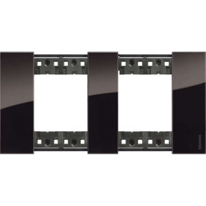 Декоративна рамка BTicino Living Now KA4802M2DG NIGHT нощ 2x2 модула за 2 позиции Ø71 мм