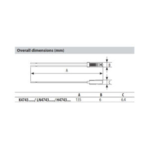 LED индикатор Bticino Living Now K4743V230T бяла светлина 230V