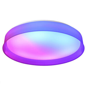 Кръгъл LED плафон LED плафон с дистанционно и приложение през телефон димируем 3000-6000К+RGB бял кръг Ø40 Ultralux SPL6LDRC Athens