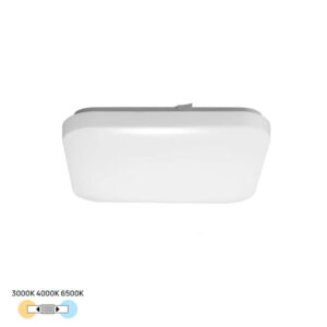 LED плафон Ultralux SPLSH12CCT 12W квадратен с избор на цветна температура 3000K 4000K 6500K IP20