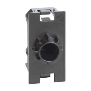 Празен модул с кабелен изход Bticino Living Now K4953 черен – 1 модул, с отвор